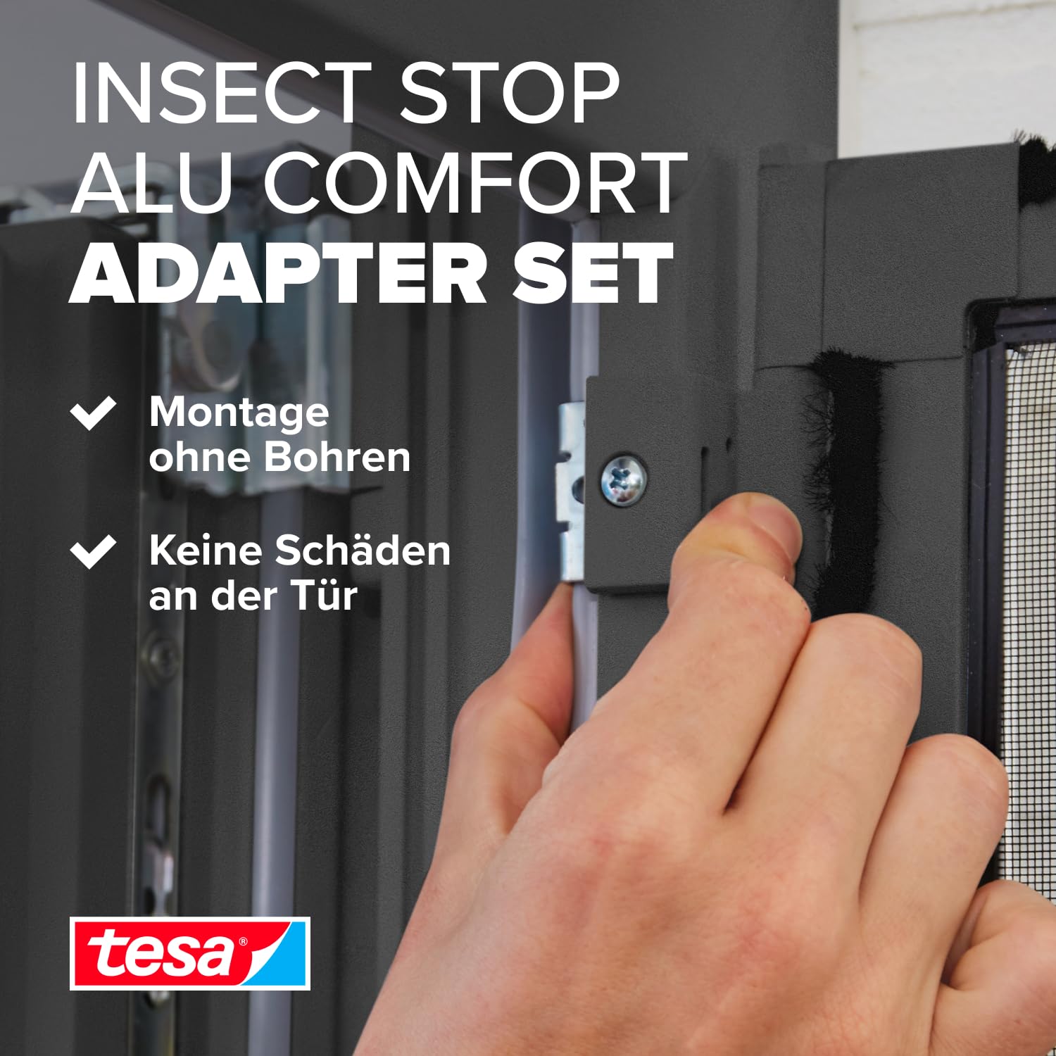 tesa-insect-stop-fliegengitter-adapter-set-f-r-alu-t-ren-wei-4 image 2