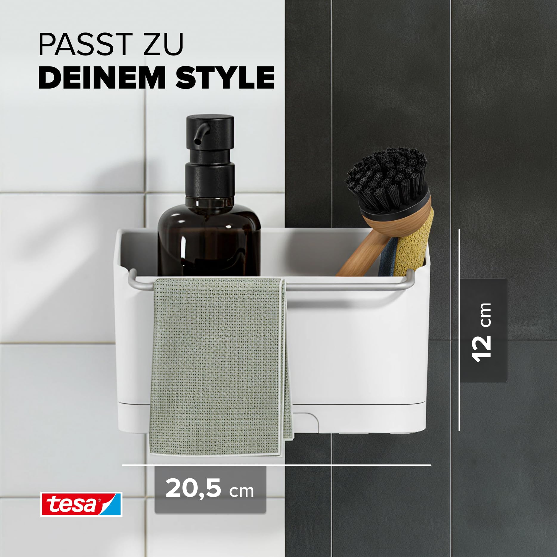 tesa-sp-lbecken-organizer-zum-kleben-ohne-bohren-wei-schmal-5-kg image 6
