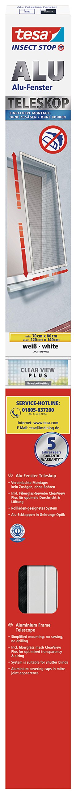 tesa-insect-stop-alu-teleskop-fliegengitter-weidf-70-120-cm-x-80-140-cm image 1