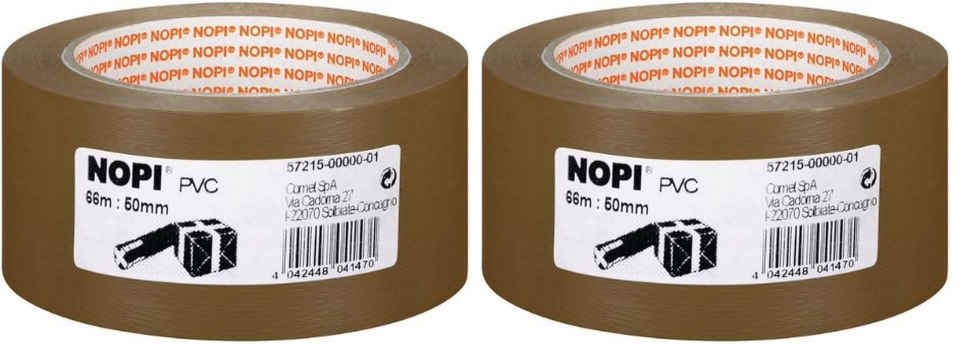 tesa-nopi-pvc-paketklebeband-66-m-x-50-mm-braun-1-rolle image 3