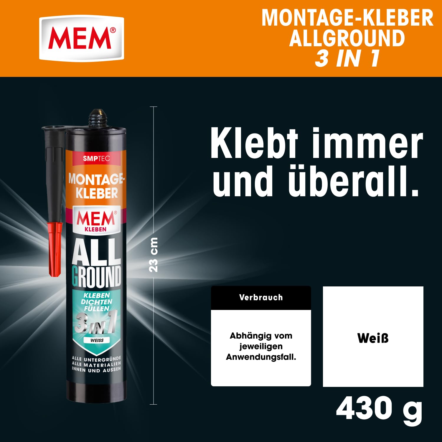 mem-montage-kleber-allground-3in1-430-g-kartusche-wei image 2