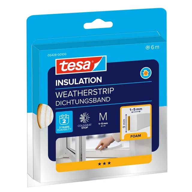 tesa-insulation-dichtungsband-m-6-m-x-9-mm-x-5-5-mm-wei image 1