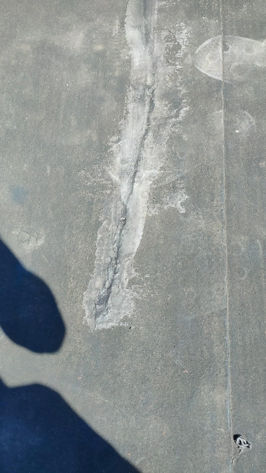 Risse im Flachdach verschwunden