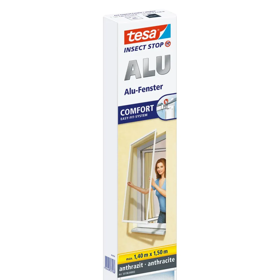 tesa-insect-stop-alu-comfort-fliegengitter-f-r-fenster-140-x-150-cm-aluminiumrah image 1