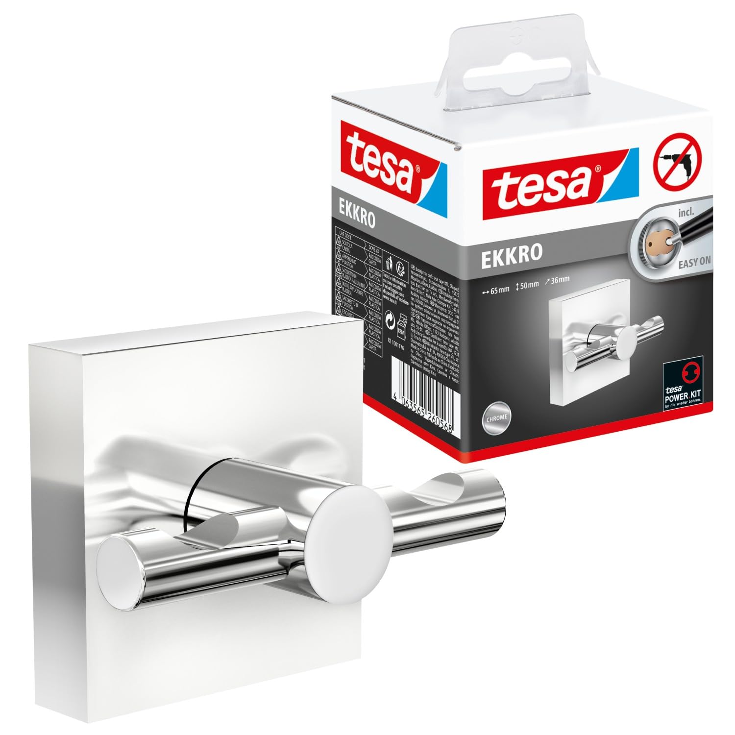tesa-ekkro-glasablage-600-mm-x-120-mm-satiniertes-glas-chrom image 4