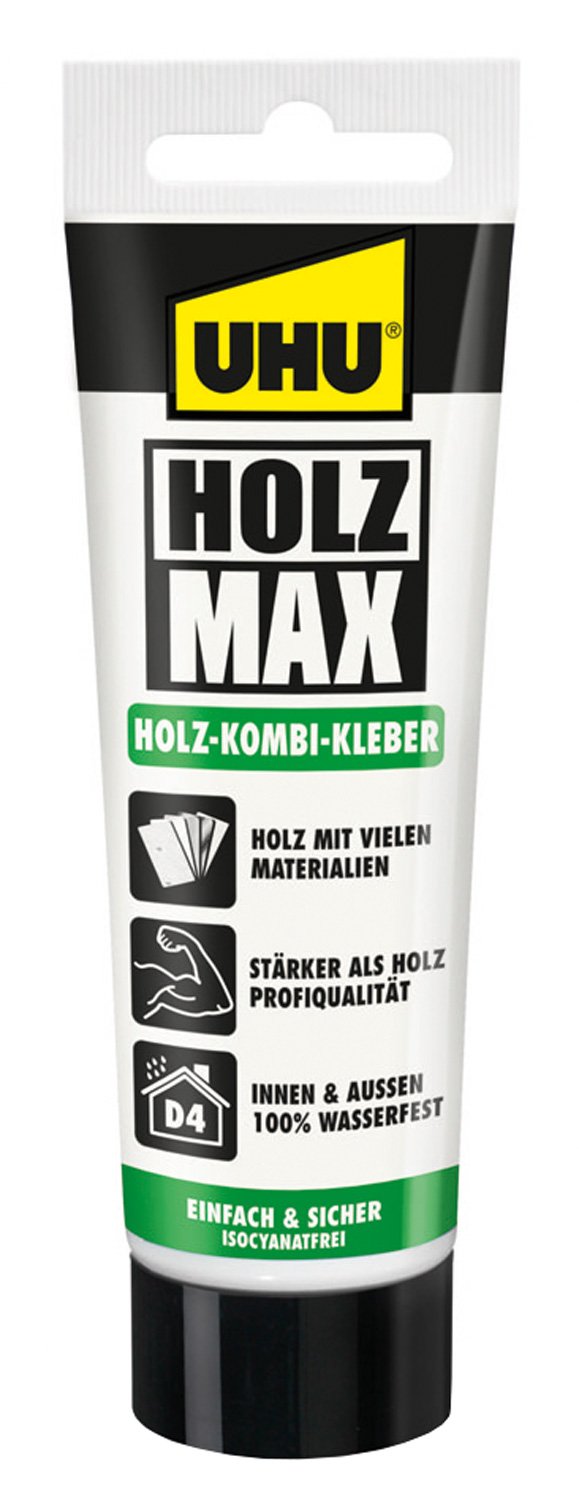 uhu-holz-max-tube-100-g-wasserfester-d4-holz-kombikleber image 1
