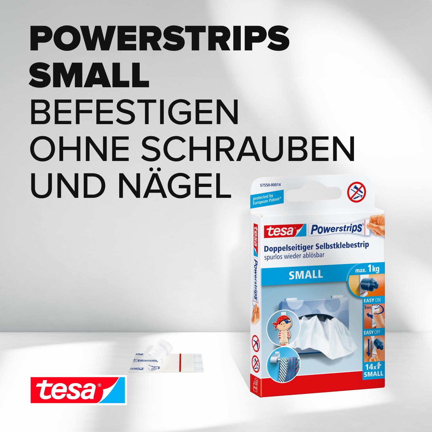 tesa-powerstrips-small-klebestreifen-bis-1-kg-14er-pack image 2