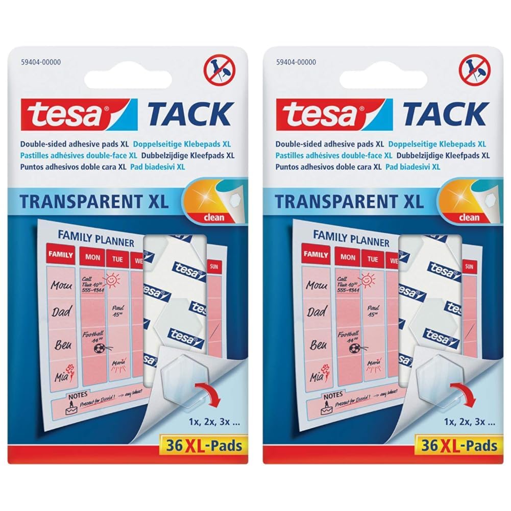 tesa-tack-doppelseitige-klebepads-transparent-72-stfcck-wiederverwendbar image 8