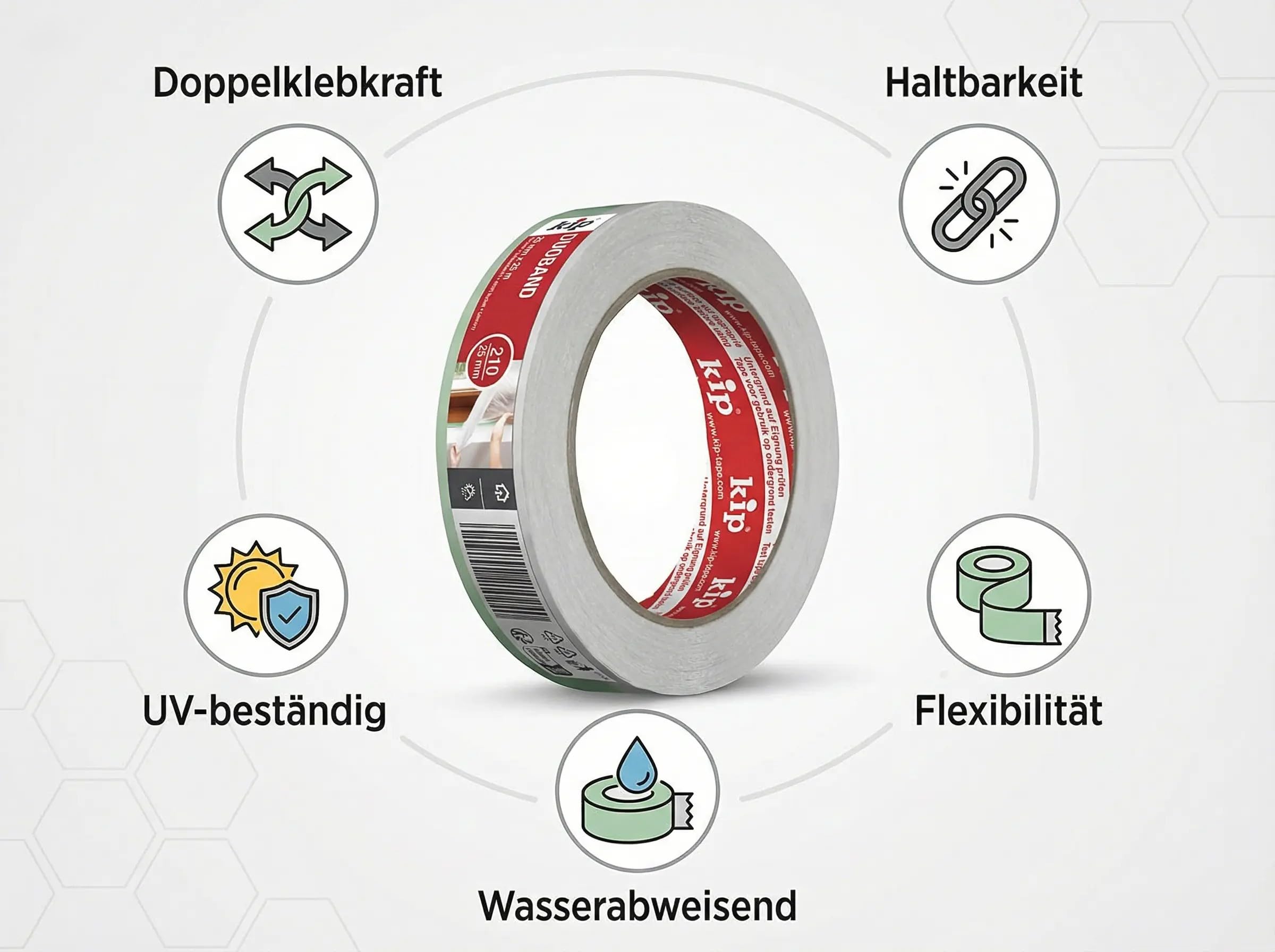 kip-tape-210-24-duoband-doppelseitiges-klebeband-25-m-x-25-mm-gr-n image 3