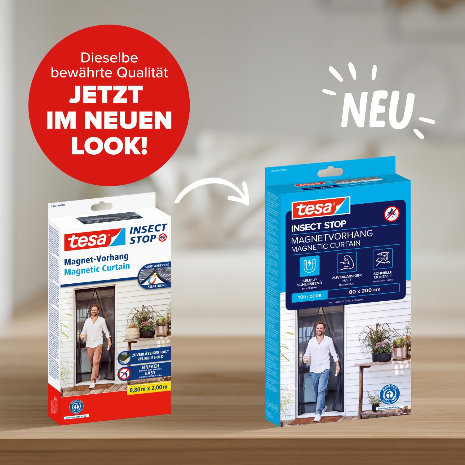 tesa-insect-stop-magnetvorhang-2-0-m-x-0-8-m-anthrazit-selbstschlie-end image 2
