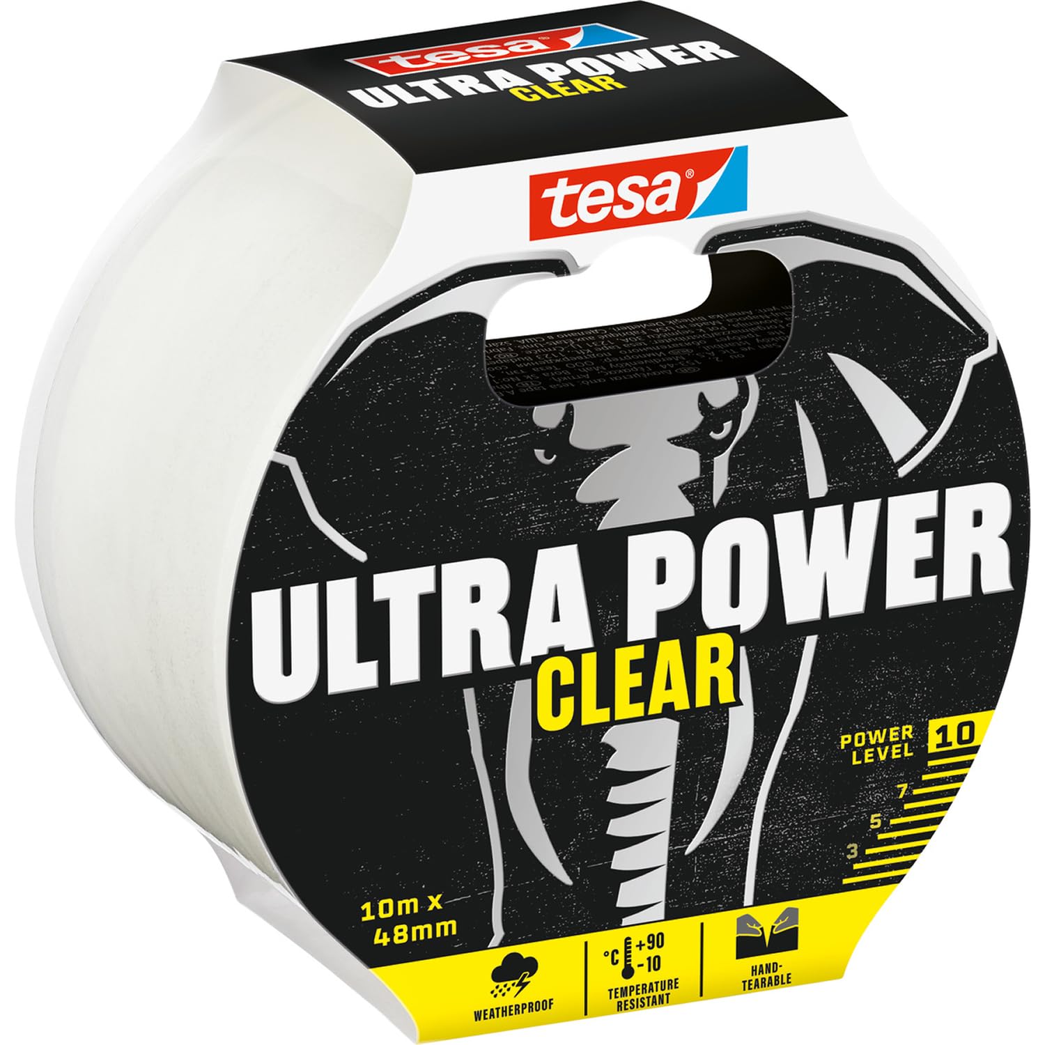 tesa-ultra-power-clear-repairing-tape-transparent-10-m-x-48-mm image 1