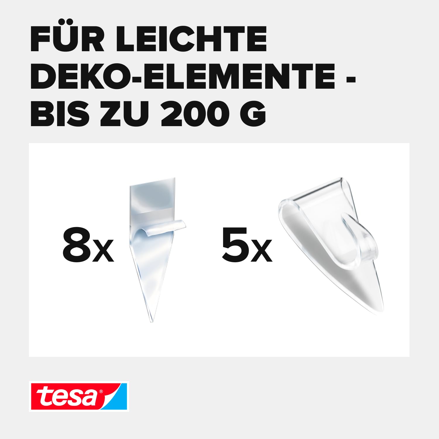 tesa-powerstrips-deco-haken-small-transparent-5x-haken-bis-200-g image 3