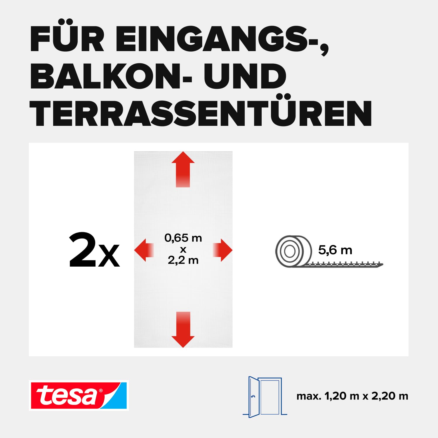 tesa-insect-stop-klett-fliegengitter-t-r-2x-65-cm-x-220-cm-wei image 4