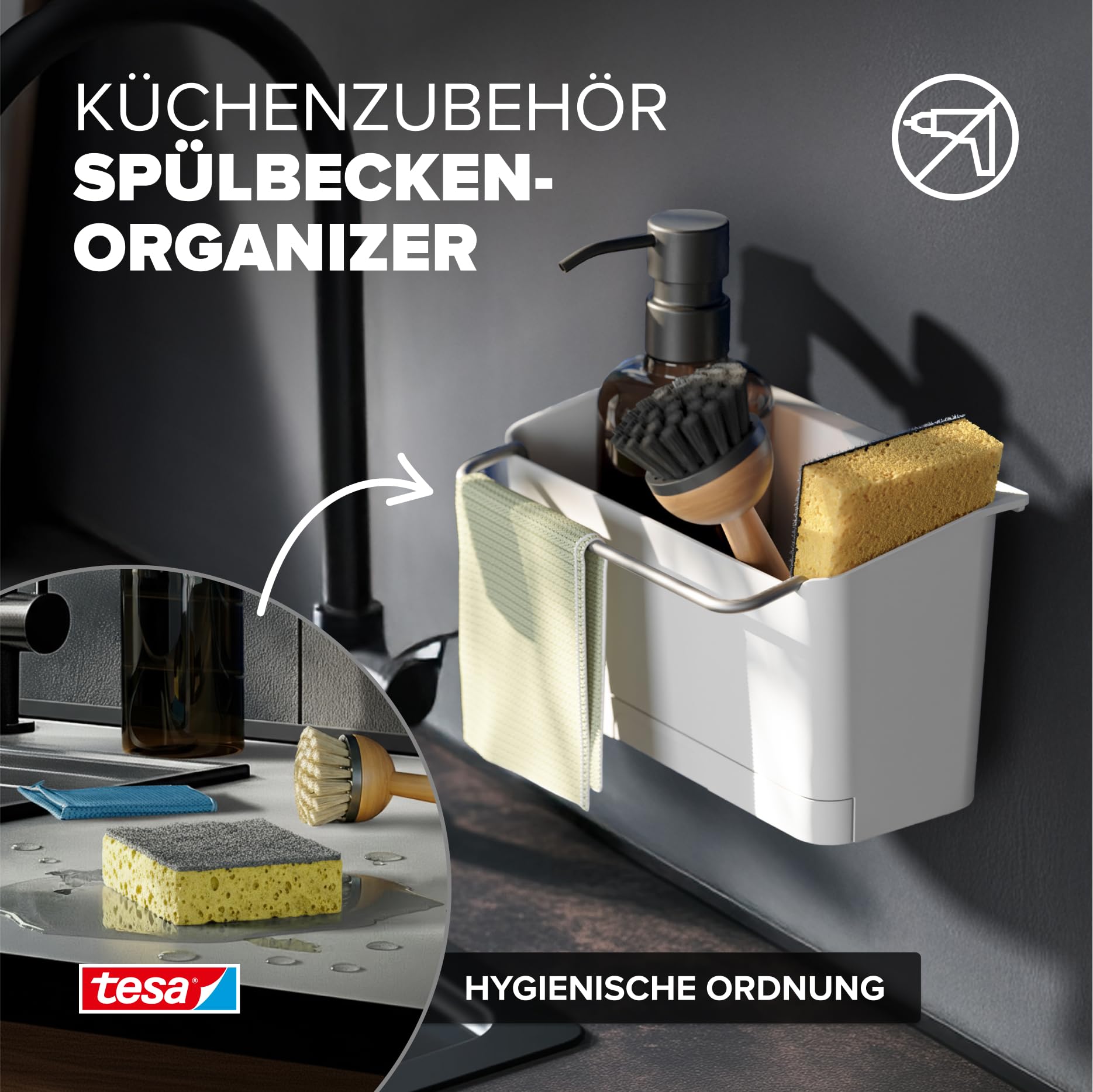 tesa-sp-lbecken-organizer-zum-kleben-ohne-bohren-wei-schmal-5-kg image 3