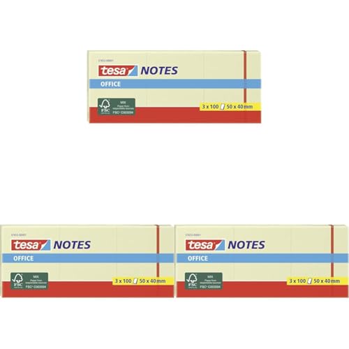 tesa-office-notes-haftnotizen-3x100-blatt-5-cm-x-4-cm-gelb image 6