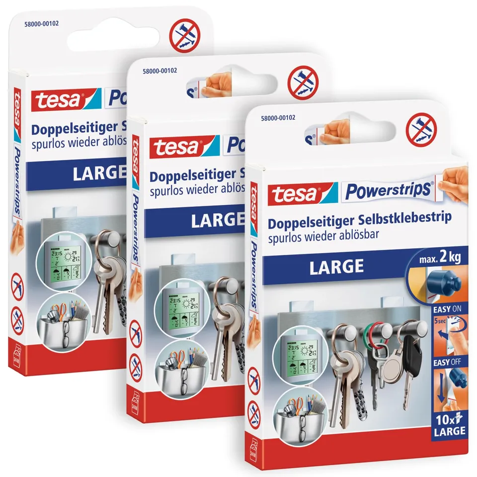 tesa-powerstrips-large-wei-30-klebestreifen-im-3er-pack image 1