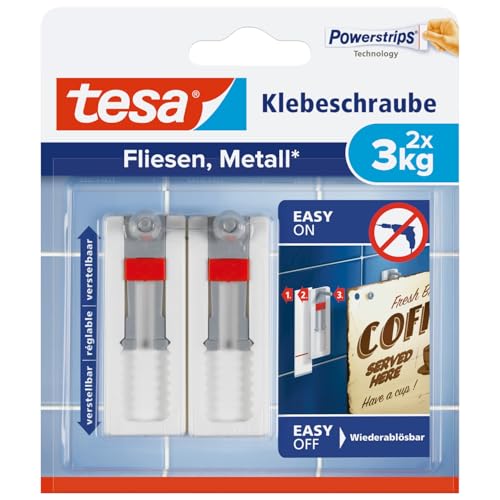 tesa-klebeschraube-f-r-fliesen-metall-verstellbar-2x-3-kg image 8