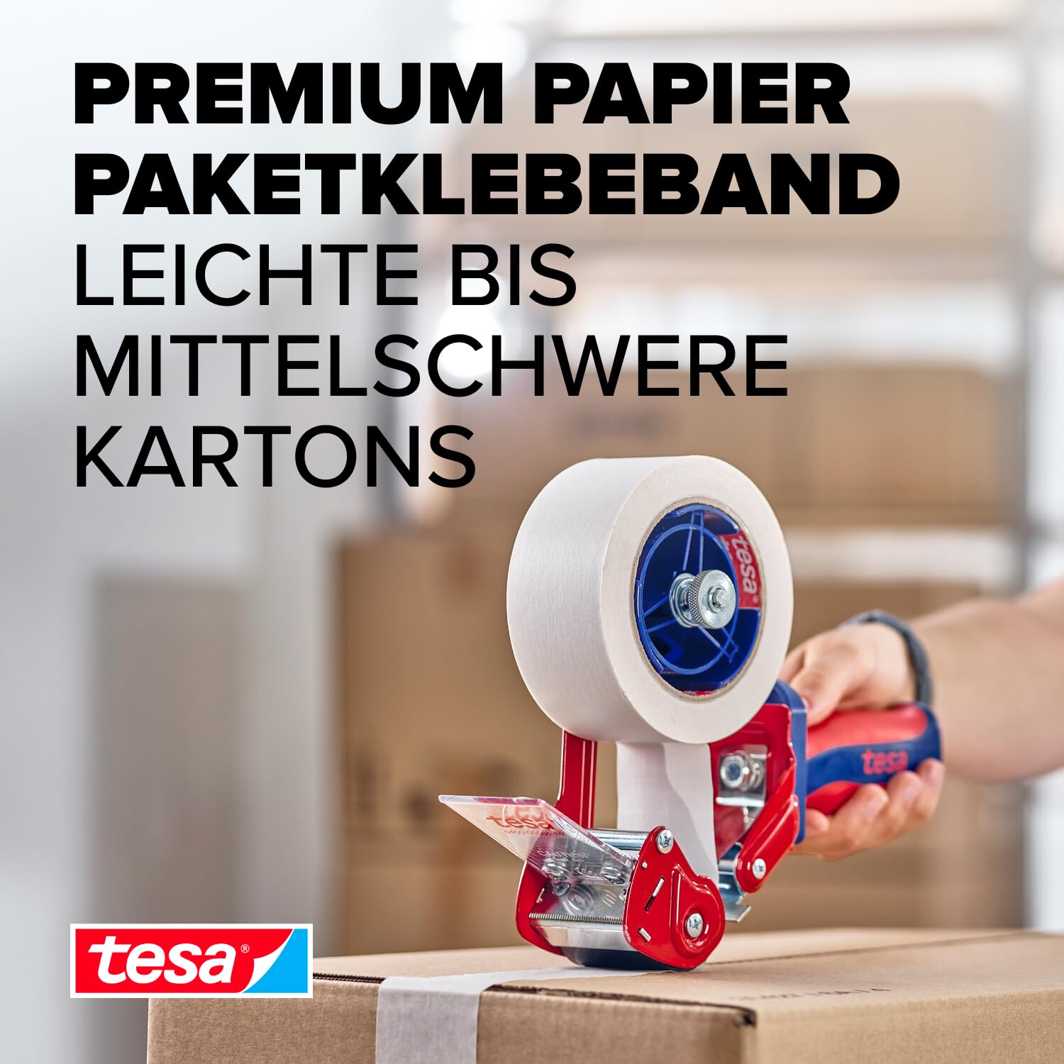 tesa-tesapack-4313-papierklebeband-6-rollen-wei-6-x-50-m-x-50-mm image 2