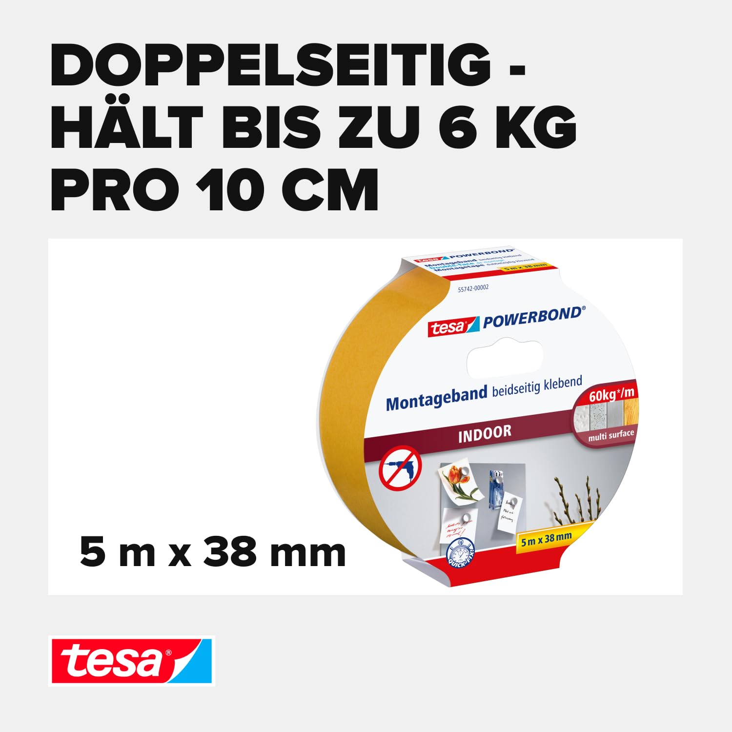 tesa-powerbond-indoor-montageband-doppelseitig-5-m-x-38-mm-wei image 3