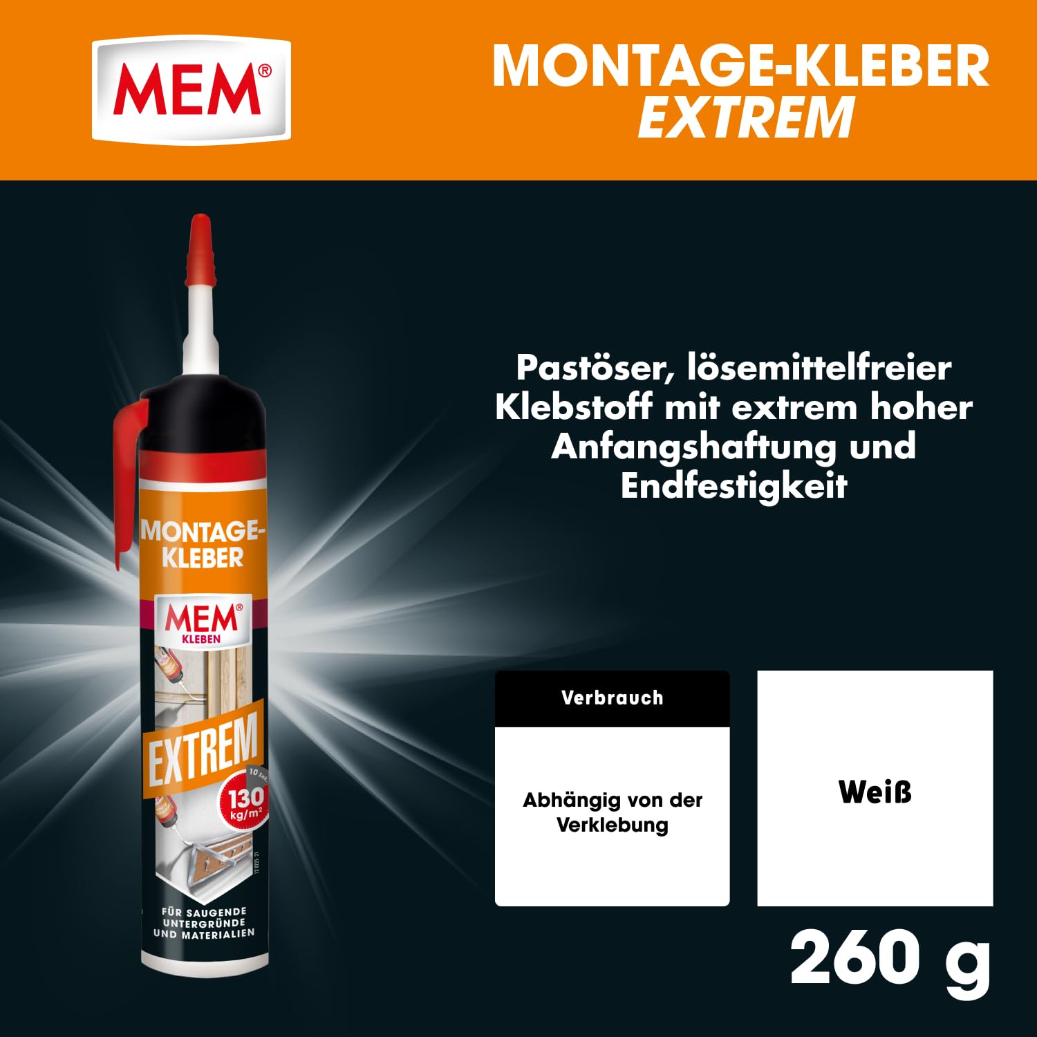 mem-montage-kleber-extrem-260-g-dosierspender image 2