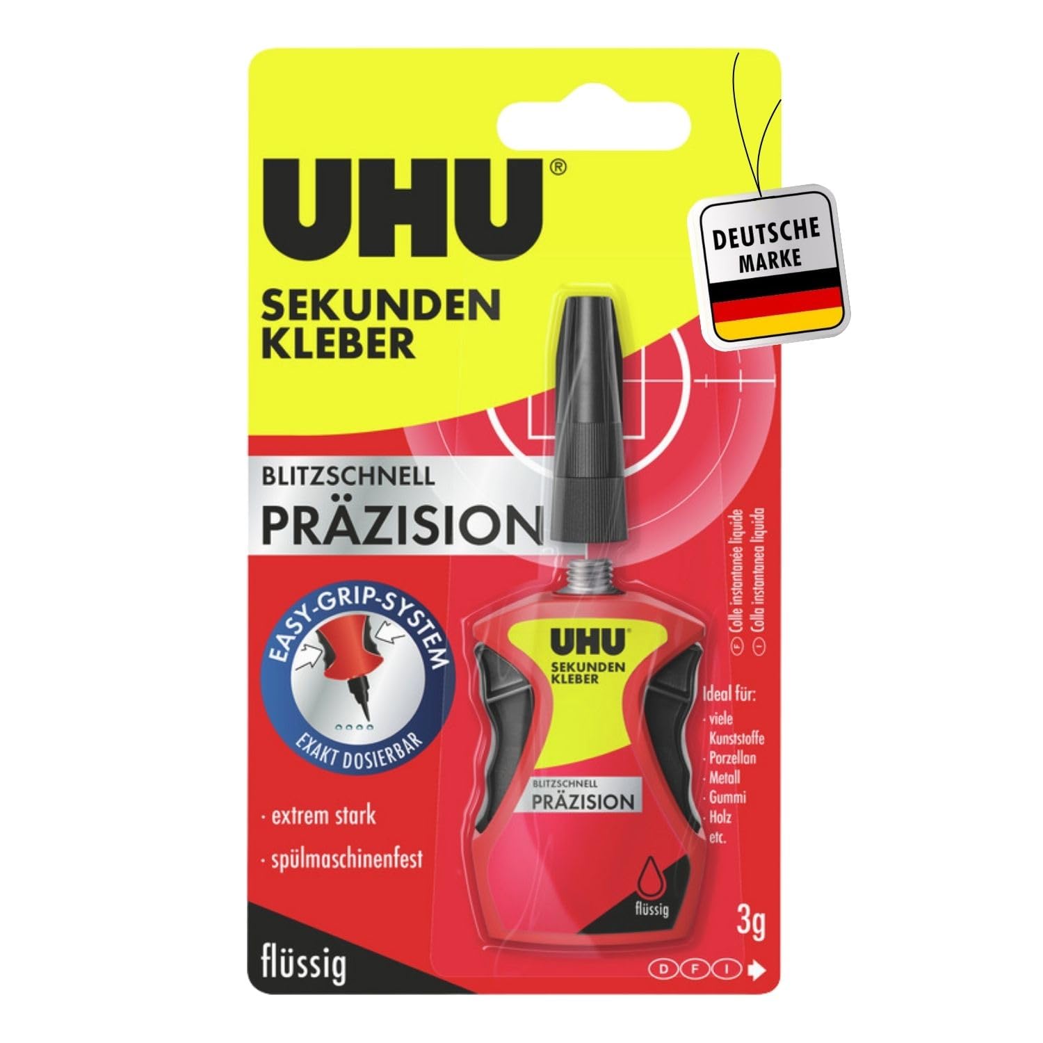 uhu-sekundenkleber-extra-stark-3g-easy-grip-dosierspender-fl-ssiger-superkleber image 1