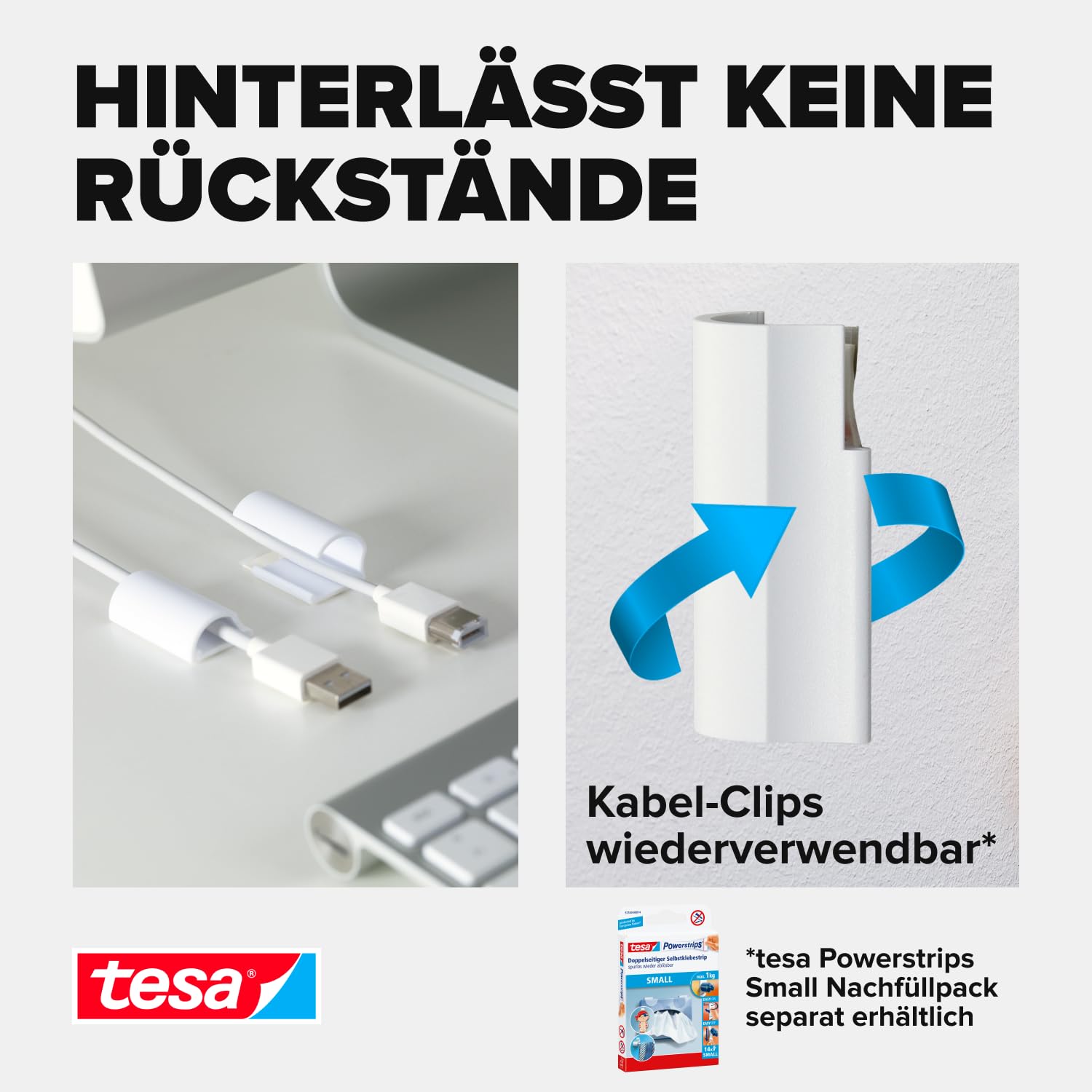 tesa-powerstrips-kabelclip-kabelbefestigung-5x-wei-f-r-kabel-bis-8-mm image 6