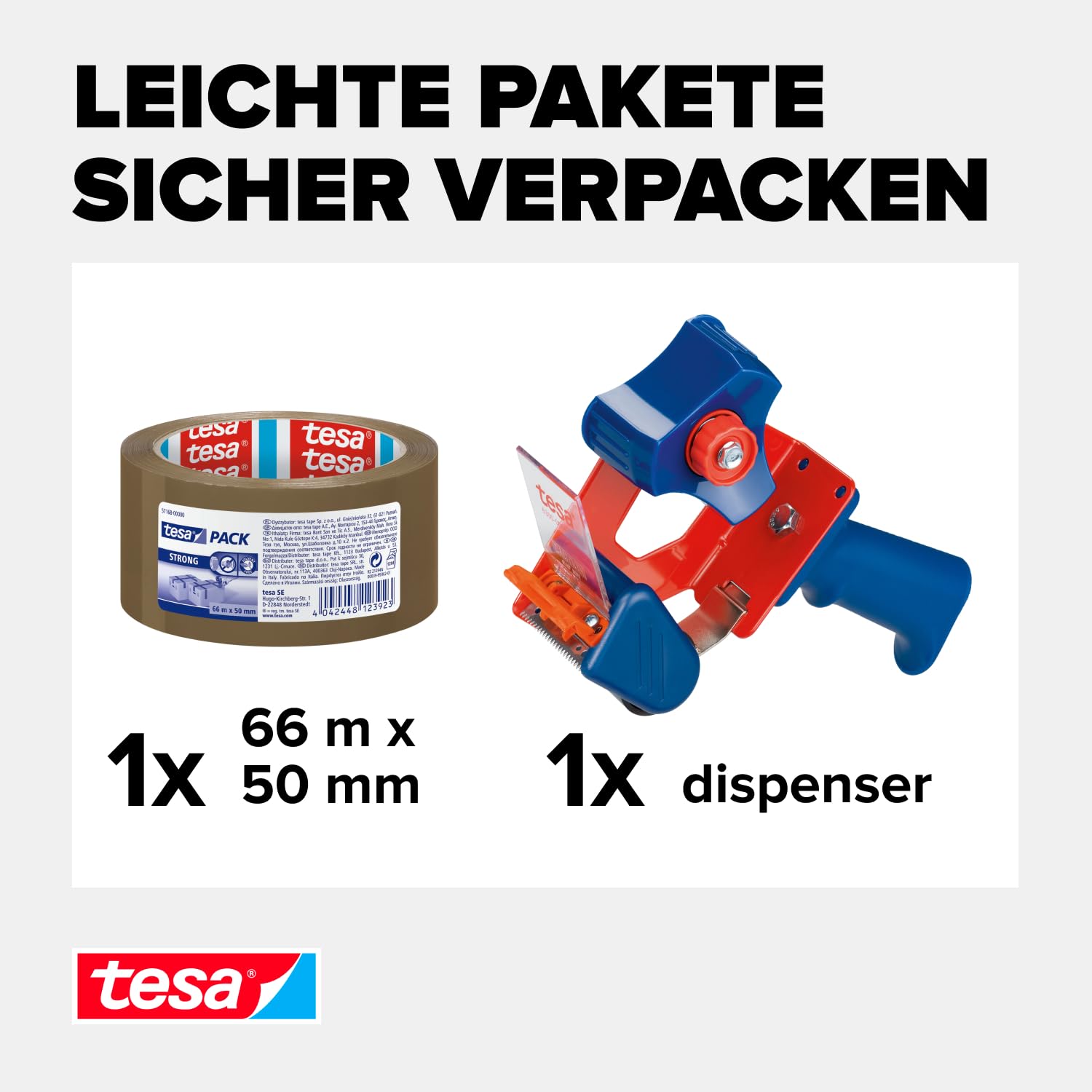 tesapack-strong-paketbandabroller-set-66-m-x-50-mm-braun image 3