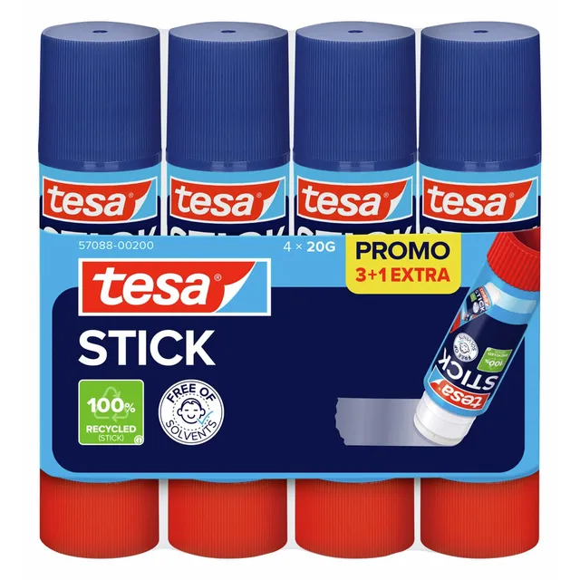 tesa-stick-klebestift-ecologo-bastelkleber-papier-pappe-4-x-20-g image 1