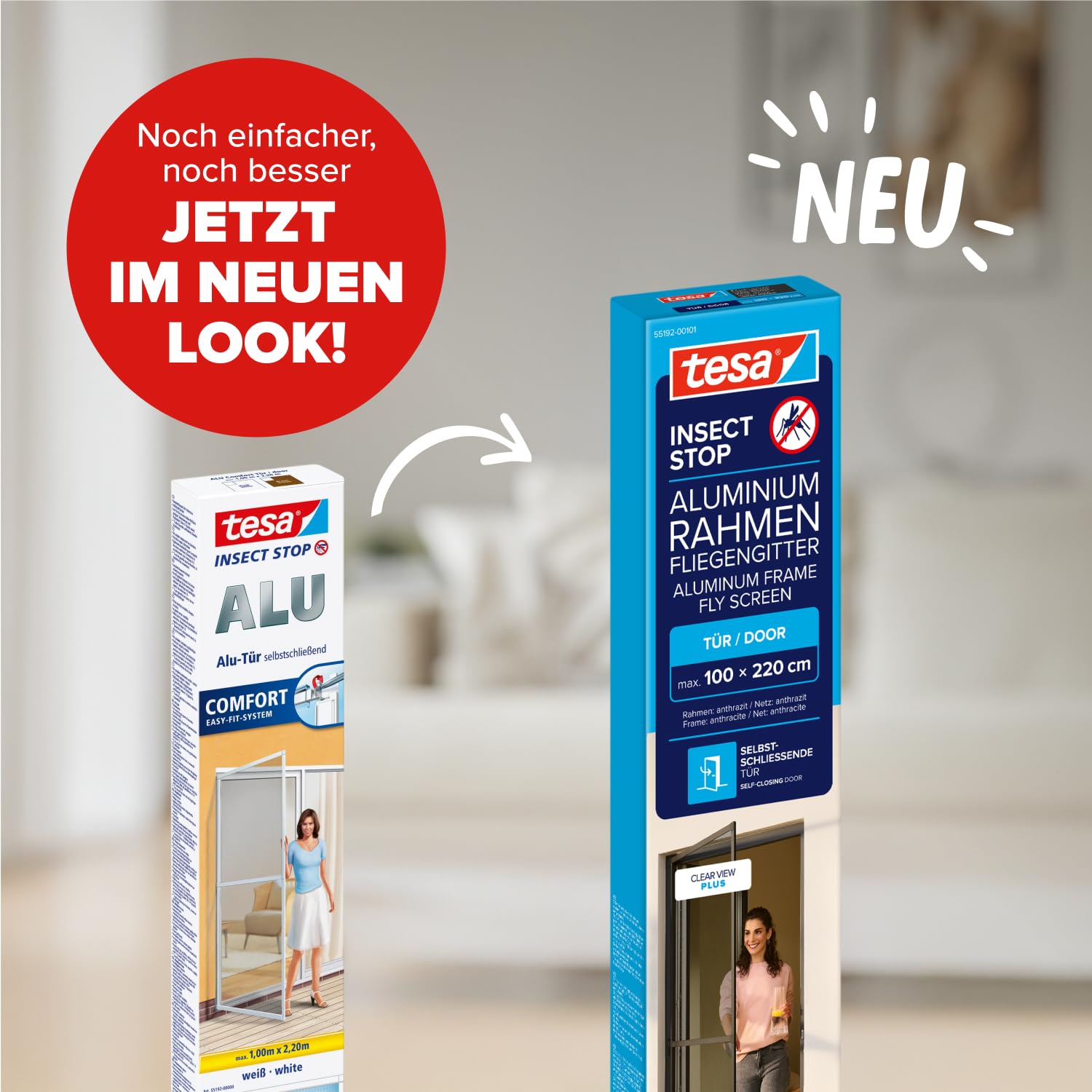 tesa-insect-stop-aluminium-rahmen-fliegengitter-t-r-100-x-220-cm-anthrazit image 2