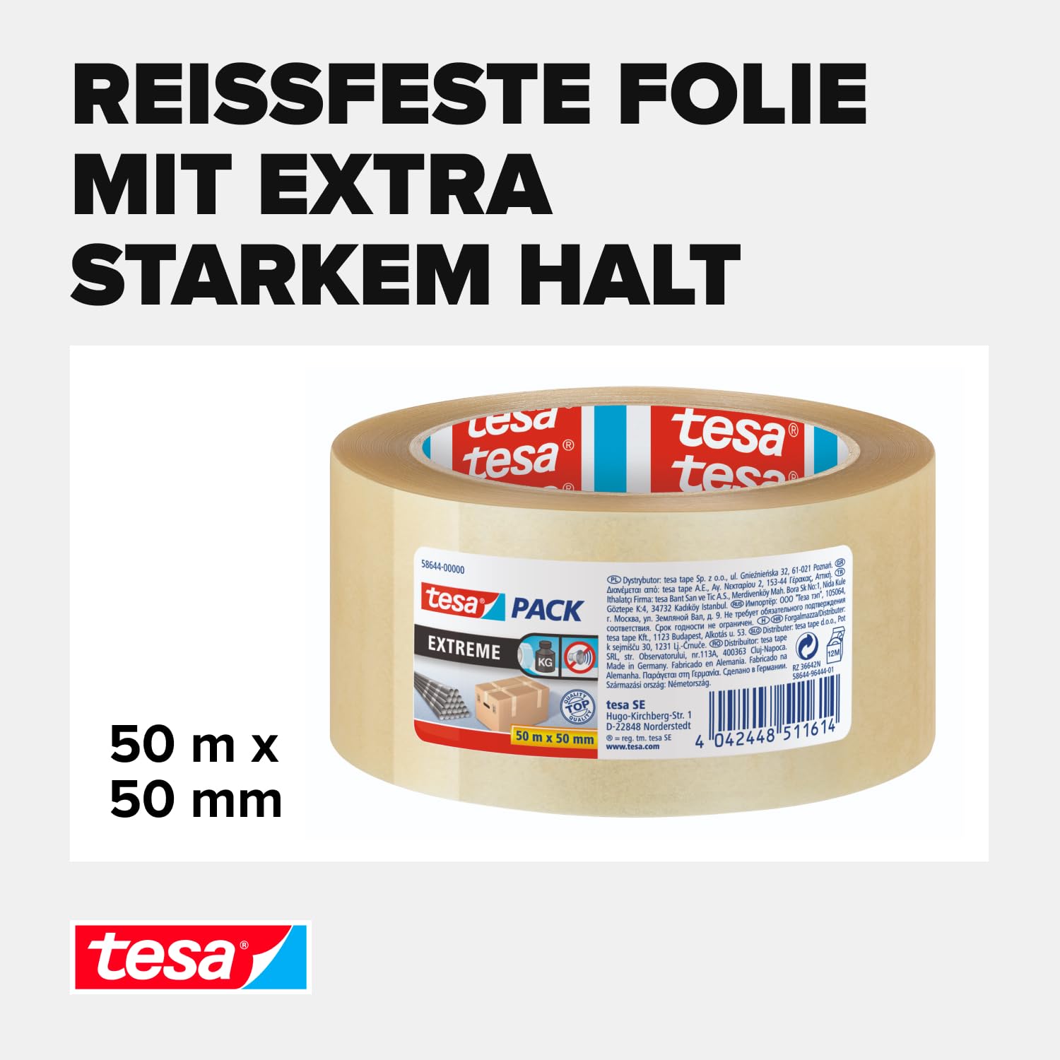 tesa-tesapack-ultra-strong-packband-transparent-50-m-x-50-mm image 3