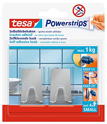 tesa-powerstrips-haken-small-metall-eckig-1-kg-2er-set image 8