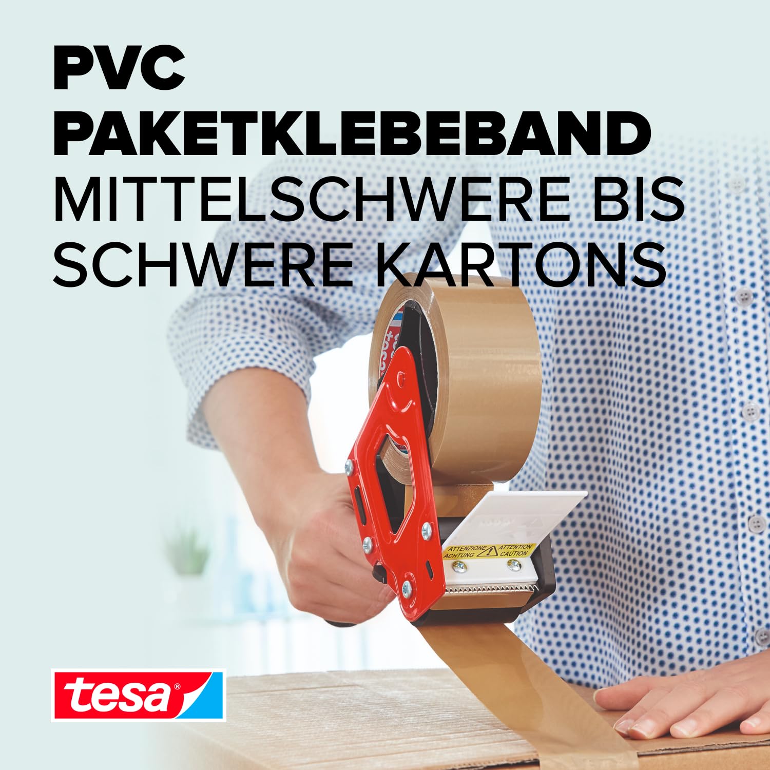 tesa-tesapack-4124-pvc-paketklebeband-braun-66-m-x-50-mm-6-rollen-profi-pack image 2