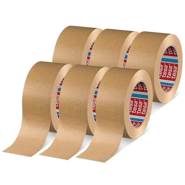 tesa-tesapack-4713-papierklebeband-braun-50-m-x-50-mm-6-rollen image 1