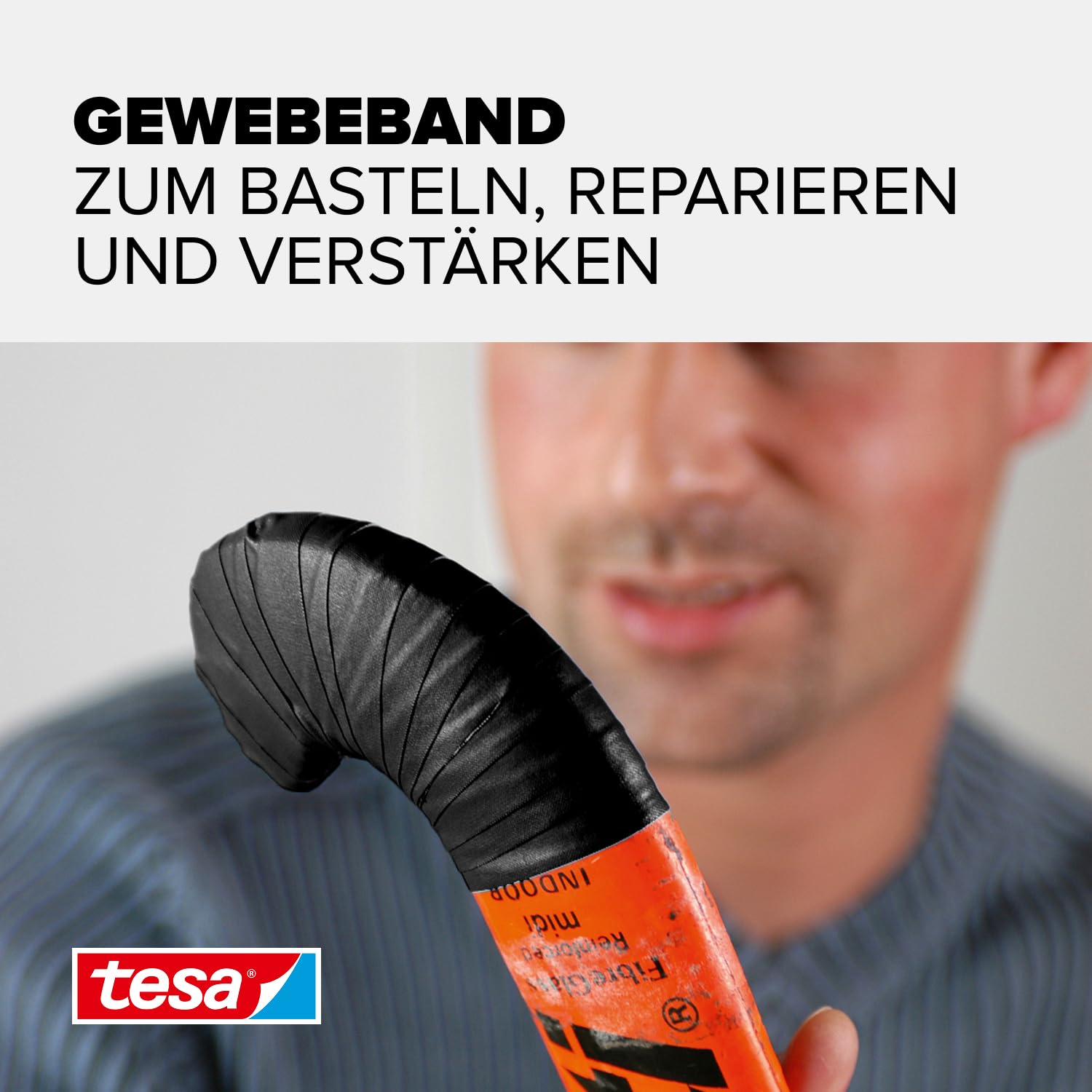 tesa-extra-power-perfect-gewebeband-schwarz-50-m-x-50-mm-wetterfestes-panzertape image 2