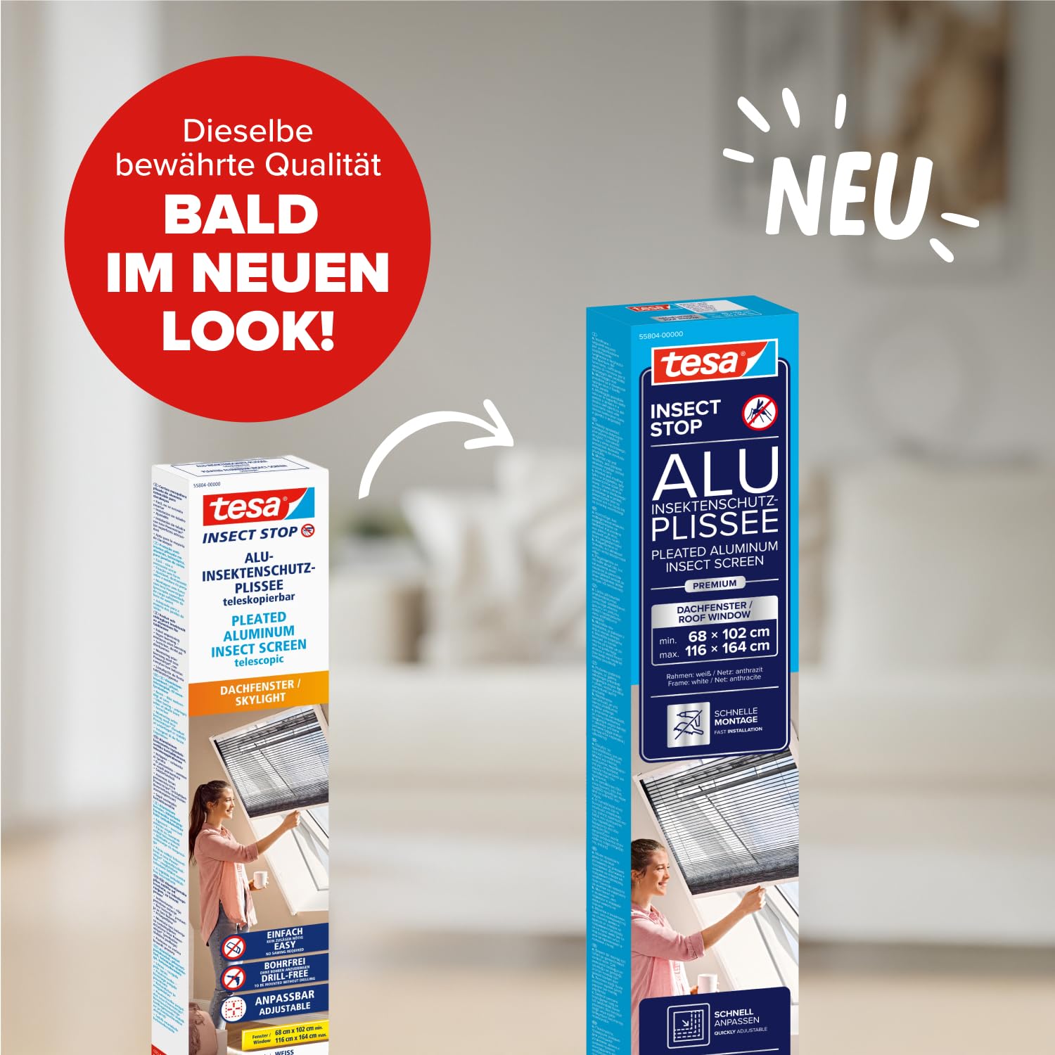 tesa-insect-stop-fliegengitter-dachfenster-premium-116-cm-x-164-cm-wei image 2