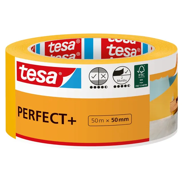 tesa-malerband-perfect-washi-abdeckband-gelb-50-m-x-50-mm image 1