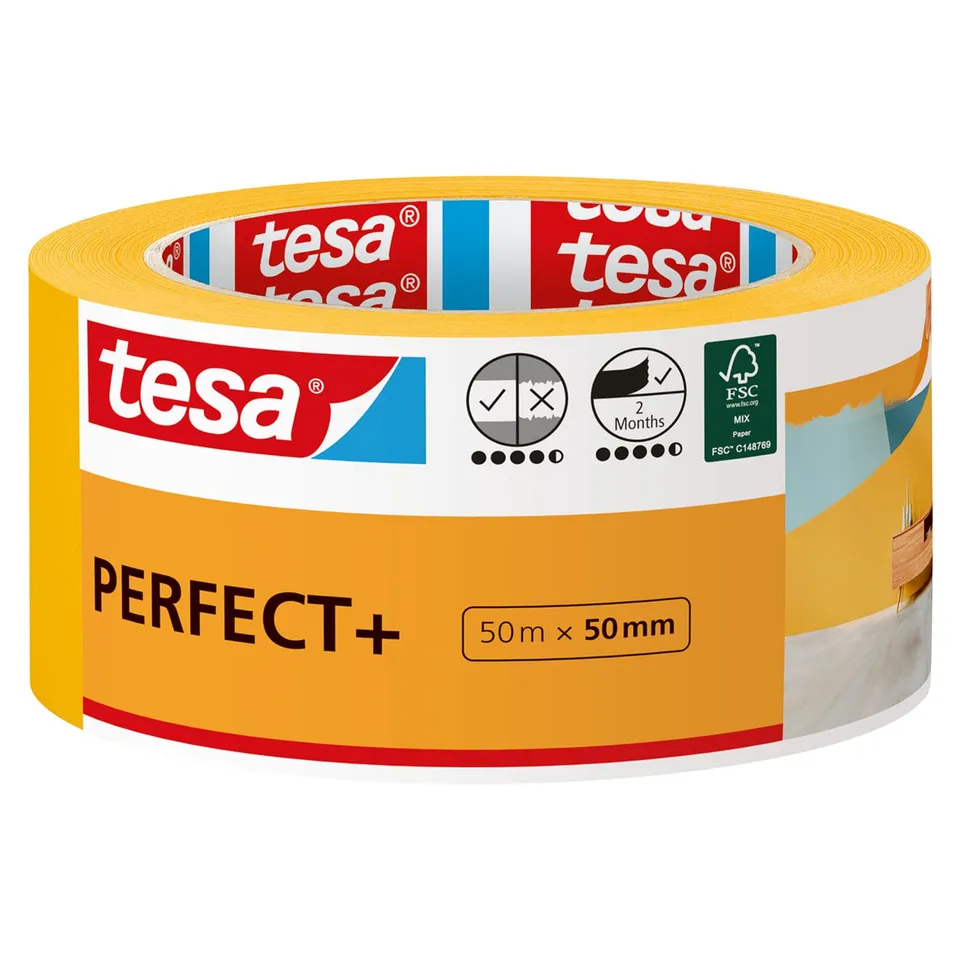 tesa-malerband-perfect-washi-abdeckband-gelb-50-m-x-50-mm image 1