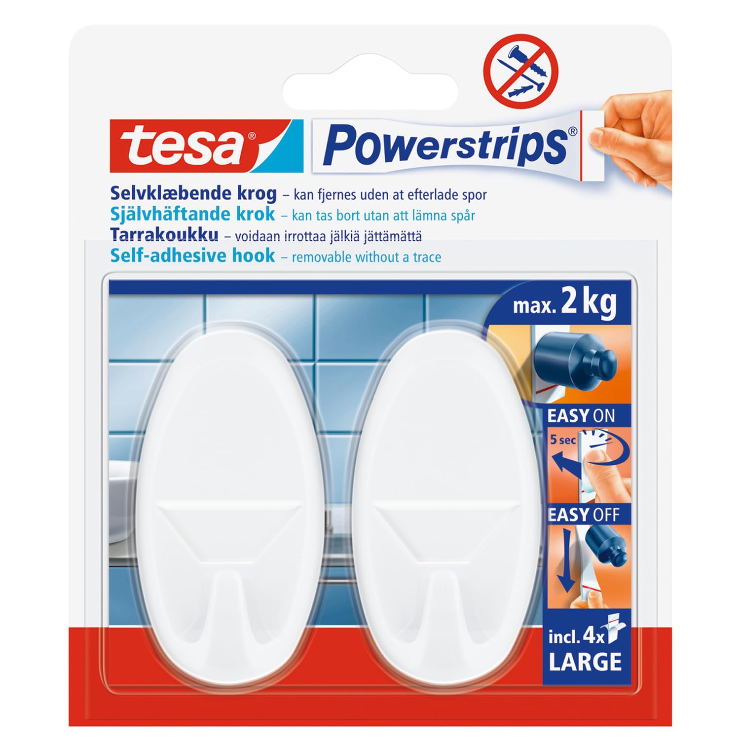 tesa-powerstrips-haken-large-oval-weidf-2-kg image 1