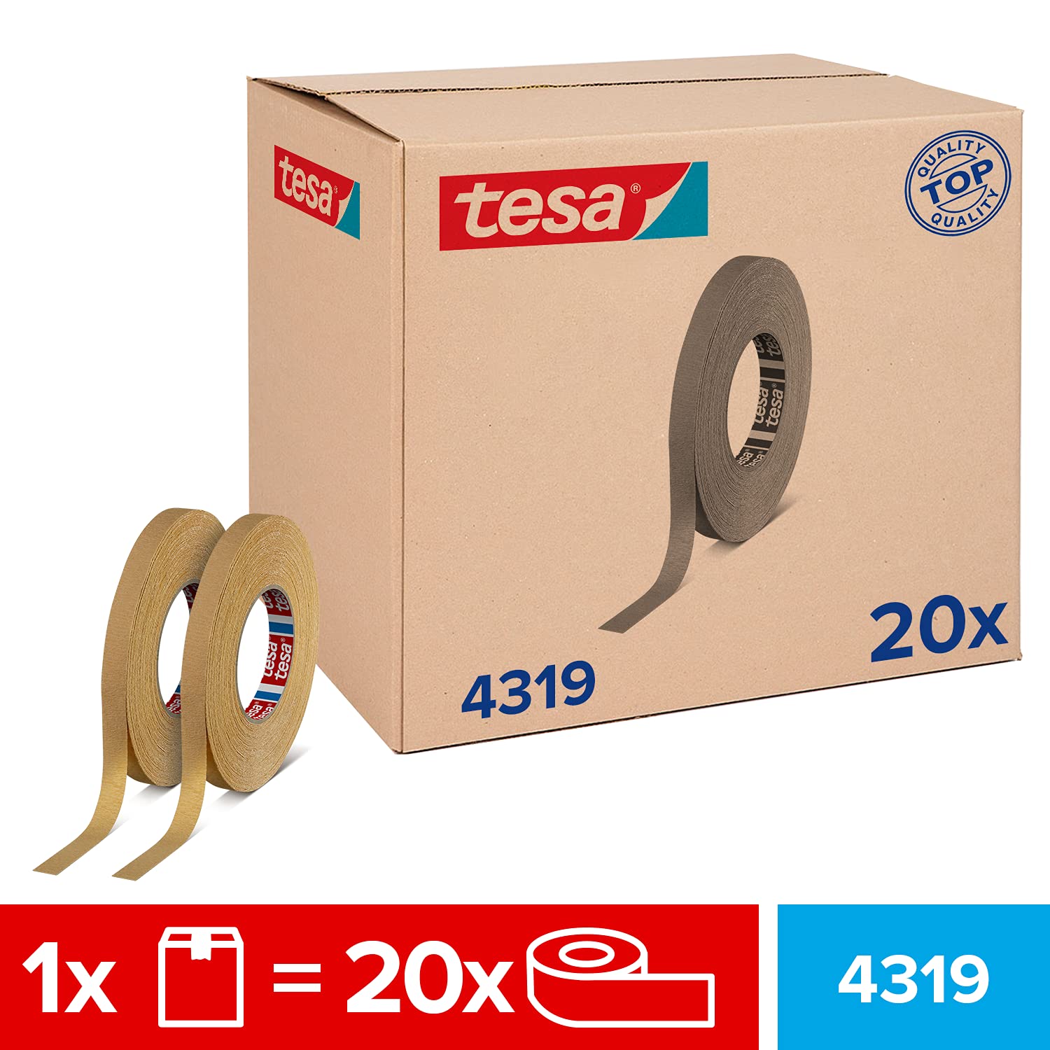 tesakrepp-4319-malerband-f-r-kurven-hellbraun-50-m-x-15-mm-20er-pack image 2
