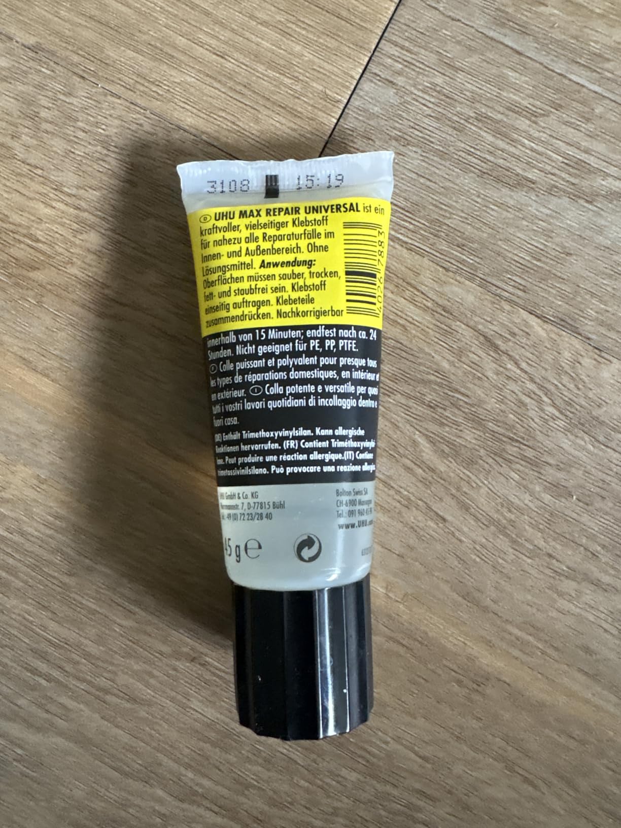Schuhsohle hält wieder bombenfest