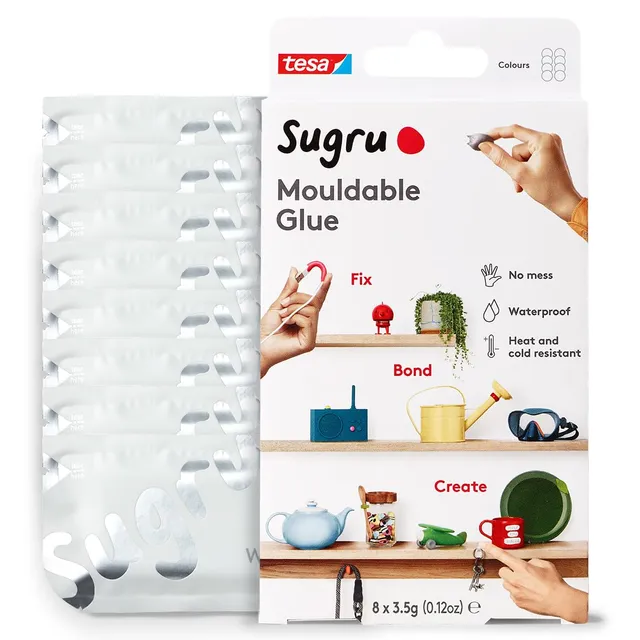 tesa-sugru-formbarer-allzweckkleber-wei-8er-pack-8-x-3-5-g image 1