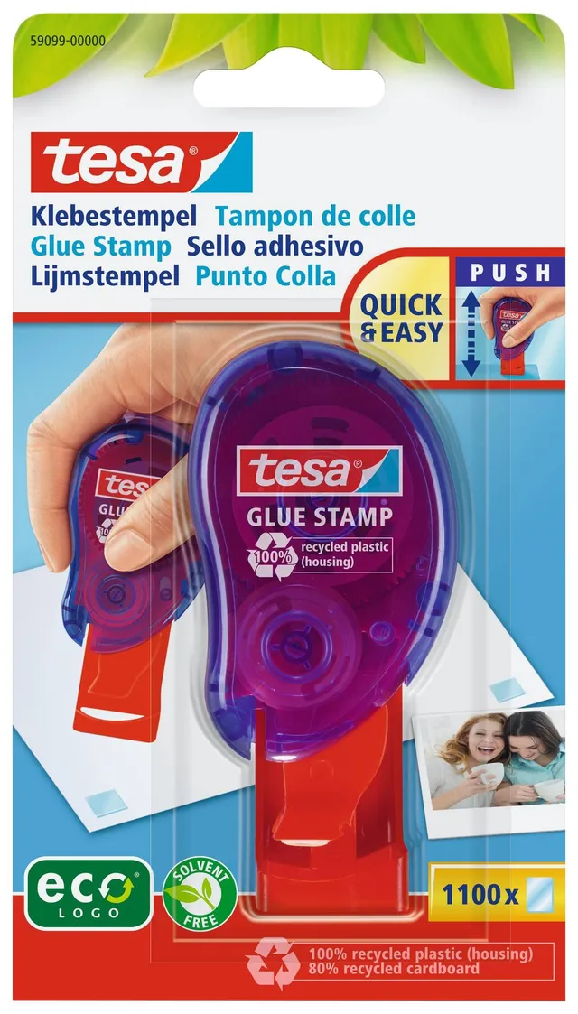 tesa-glue-stamp-permanent-klebestempel-1-100-klebepunkte-10-m image 1