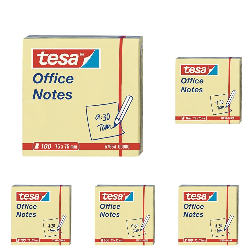 tesa-office-notes-haftnotizen-gelb-100-blatt-7-5-cm-x-7-5-cm image 6