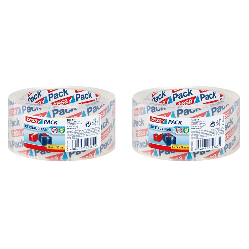 tesa-tesapack-crystal-clear-paketklebeband-66-m-x-50-mm-transparent image 8