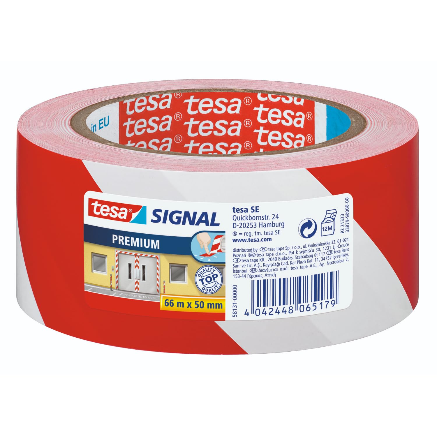 tesa-signal-premium-markierungsklebeband-schwarz-gelb-66-m-x-50-mm image 8