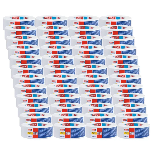 tesa-60101-glasfaser-gewebeband-glasgewebeband-45-m-x-48-mm-wei-48er-pack image 1