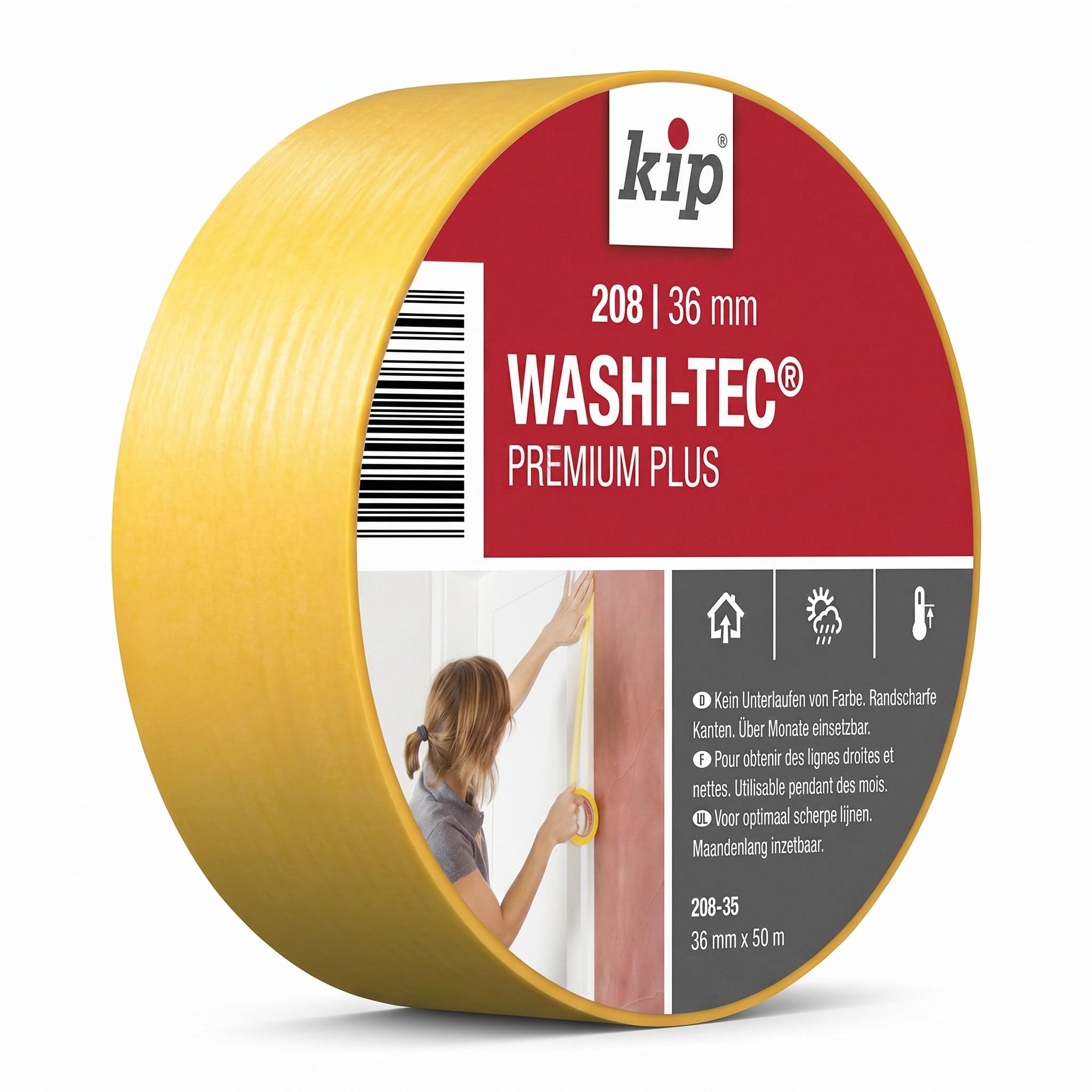 kip-duck-feinkrepp-107-02-malerkrepp-innen-30-mm-x-50-m-beige image 1
