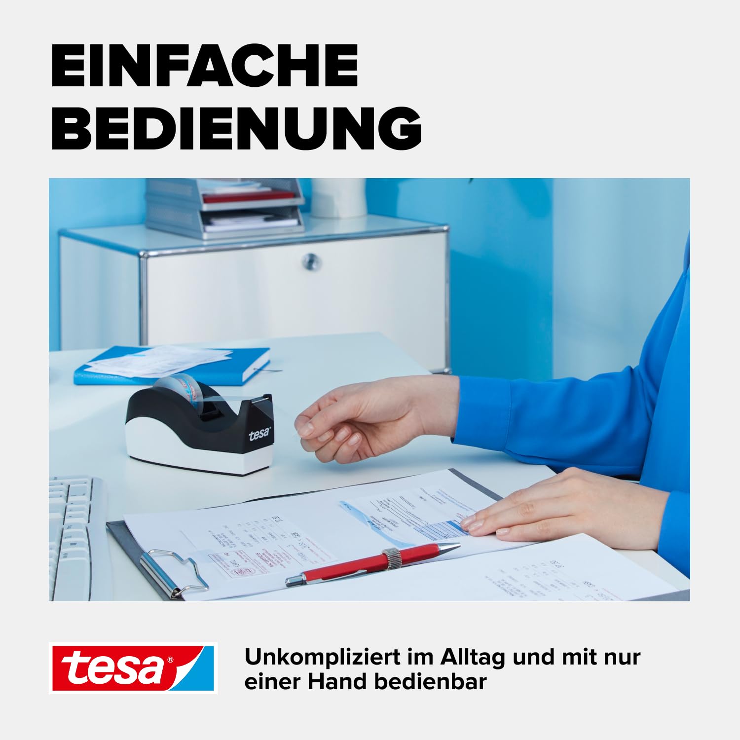 tesa-tischabroller-easy-cut-orca-mit-tesafilm-crystal-clear image 6