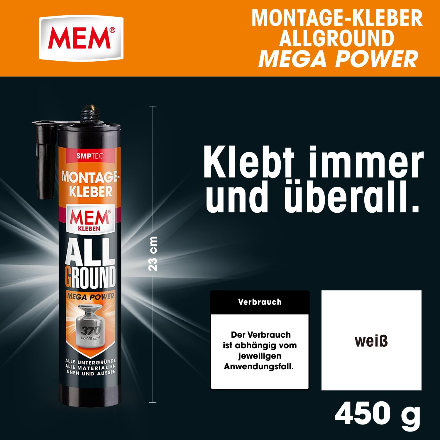 mem-montage-kleber-allground-mega-power-e28093-450-g-kartusche-weidf image 2