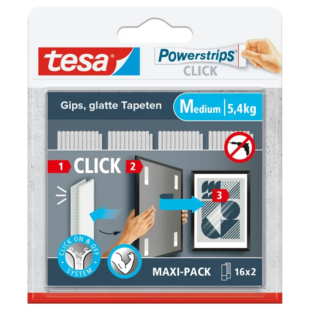 tesa-powerstrips-click-medium-klebestreifen-16-x-2-st-81ck image 1